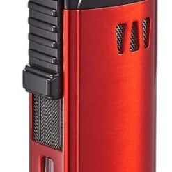 Visol Denali Triple Torch Cigar Lighter - Red -Visol Products shop visol denali triple torch cigar lighter red 95