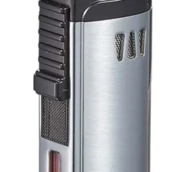Visol Denali Triple Torch Cigar Lighter - Silver -Visol Products shop visol denali triple torch cigar lighter silver 83