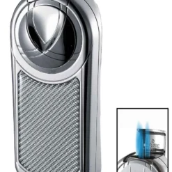 Visol Dobrev III Triple Jet Flame White Carbon Fiber Cigar Lighter -Visol Products shop visol dobrev iii triple jet flame white carbon fiber cigar lighter 49