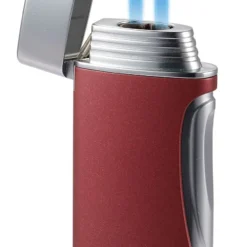 Visol DuoMatt Burgundy Double Flame Cigar Lighter 6 Visol DuoMatt Burgundy Double Flame Cigar Lighter -Visol Products shop visol duomatt burgundy double flame cigar lighter 47