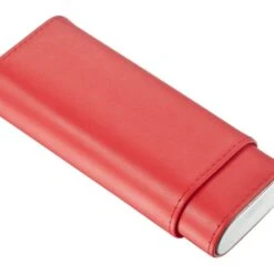 Visol Santa Fe Red Leather Cigar Case