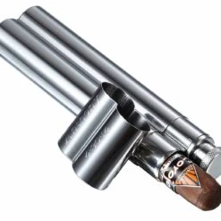 Visol Malamute Stainless Steel Cigar Tube & Flask - Free Engraving
