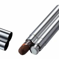 Visol Malamute Stainless Steel Cigar Tube & Flask - Free Engraving -Visol Products shop visol malamute stainless steel cigar tube flask free engraving 144