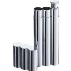 Visol Mastiff Stainless Steel Cigar Case & Flask - Free Engraving
