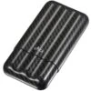 Visol Night II Carbon Fiber Larger Cigar Case - 3 Finger -Visol Products shop visol night ii carbon fiber larger cigar case 3 finger 57