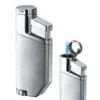 Visol Portofino Satin Silver Jet Flame Cigar Lighter -Visol Products shop visol portofino satin silver jet flame cigar lighter 56