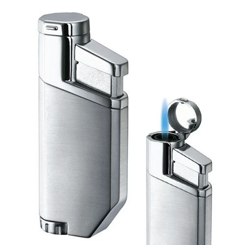 Visol Portofino Satin Silver Jet Flame Cigar Lighter 3 Visol Portofino Satin Silver Jet Flame Cigar Lighter