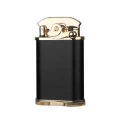 Visol Retro Triple Flame Cigar Lighter - Black & Gold -Visol Products shop visol retro triple flame cigar lighter black gold 77