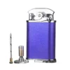 Visol Retro Triple Flame Cigar Lighter - Purple & Chrome