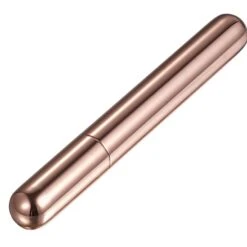 Visol Sigma Rose Gold Finish Stainless Steel Cigar Tube -Visol Products shop visol sigma rose gold finish stainless steel cigar tube 54