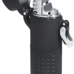 Visol Summit Rubberized Black Torch Flame Lighter For Outdoors