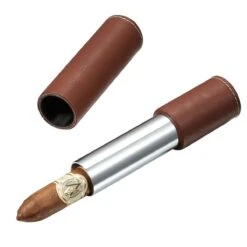 Visol Tristan Brown Leather And Stainless Steel Cigar Case -Visol Products shop visol tristan brown leather and stainless steel cigar case 46