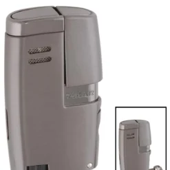 Xikar Vitara Double Torch Flame Gunmetal Cigar Lighter