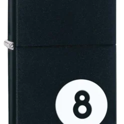 Zippo 8 Ball Black Matte Lighter