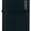 Zippo Black Matte Lighter With Zippo Logo