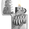 Zippo Fire Breathing Dragon Brushed Chrome Lighter 1 Zippo Fire Breathing Dragon Brushed Chrome Lighter -Visol Products shop zippo fire breathing dragon brushed chrome lighter 54