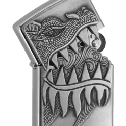 Zippo Fire Breathing Dragon Brushed Chrome Lighter -Visol Products shop zippo fire breathing dragon brushed chrome lighter 55