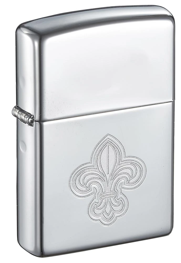 Zippo Fleur De Lis High Polish Chrome Windproof Lighter 5 Zippo Fleur De Lis High Polish Chrome Windproof Lighter - Image 3