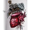Zippo Goth Sword In The Heart - Brushed Chrome Lighter