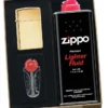 Zippo High Polish Brass Slim Lighter Gift Kit - Ships By Ground Only -Visol Products shop zippo high polish brass slim lighter gift kit 43