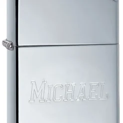 Zippo Chrome Vintage Lighter Personalized With Free Engraving