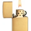 Zippo Lighter - Brushed Brass Personalized With Free Engraving