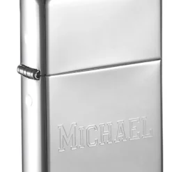 Zippo Lighter - Polished Chrome Personalized With Free Engraving -Visol Products shop zippo lighter polished chrome personalized with free engraving 80