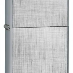 Zippo Linen Weave Brushed Chrome Lighter