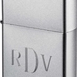 Zippo Satin Chrome Lighter Gift Kit - Ships By Ground Only