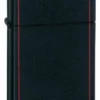 Zippo Slim Black Matte Lighter With Zippo Logo