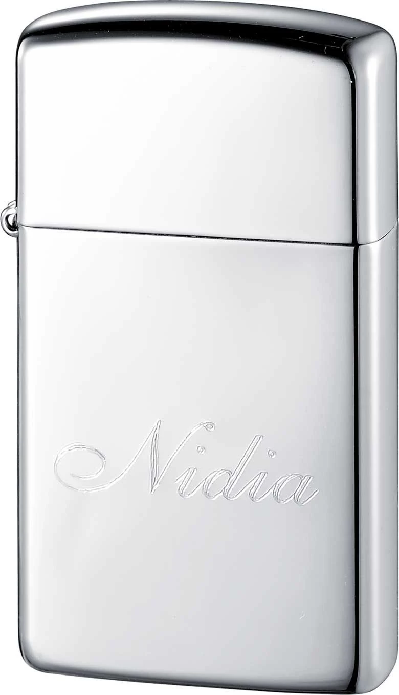Zippo Slim Polished Chrome Personalized Lighter - Free Engraving 4 Zippo Slim Polished Chrome Personalized Lighter - Free Engraving - Image 2