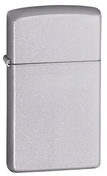 Zippo Slim Satin Chrome Lighter 3 Zippo Slim Satin Chrome Lighter