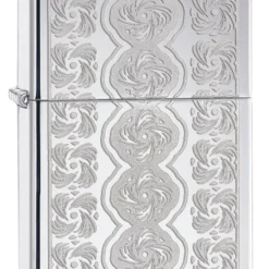 Zippo Swirled Circles High Polish Chrome Windproof Lighter
