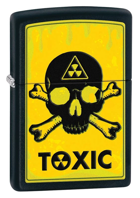 Zippo Toxic Black Matte Lighter 3 Zippo Toxic Black Matte Lighter