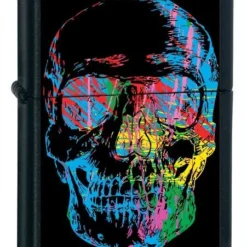 Zippo X-Ray Skull Black Matte Lighter