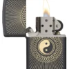 Zippo Yin & Yang Laser Engraved On Black Matte Lighter -Visol Products shop zippo yin yang laser engraved on black matte lighter 44